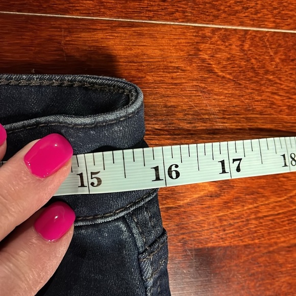 Kut Womens Jeans 6 Dark Wash Mia Toothpick Skinny Zip/Button Fly Raw Hem Trendy - Picture 11 of 14